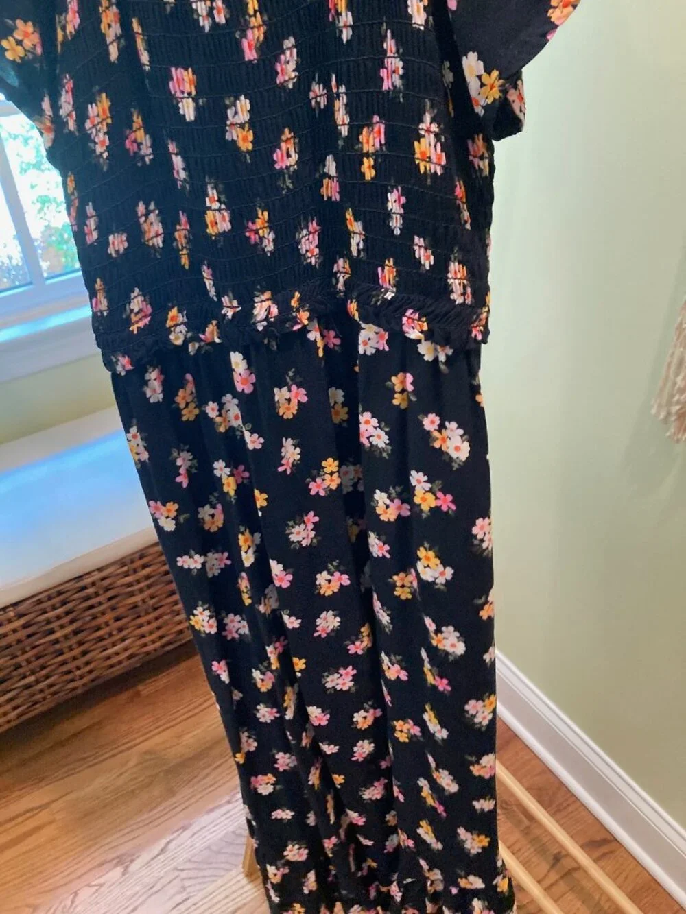SINGLE DRESS Target Cat & Jack High-Low Dress Black Floral